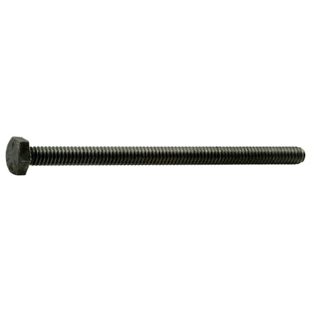 Midwest Fastener Grade 5, 1/4"-20 Hex Head Cap Screw, Plain Steel, 4 in L, 2 PK 39487